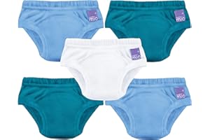 ‎BAMBINO MIO Bambino Mio, Wiederverwendbare Töpfchen-Trainingshose für Jungen und Mädchen, 5er-Packung