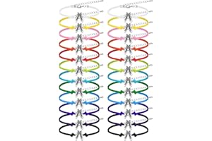 Funtery 24 Pcs Dance Gifts Bulk Bracelet Girls Dance Team Recital Gifts Wax Rope Dance Jewelry Dancer Lovers Competition Party Activities Accessories (Black)