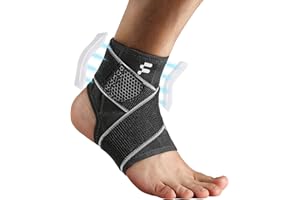 Fitomo Tutore Caviglia per Fascite Plantare, Tendine d'Achille, Cavigliera Ortopedica per Distorsione con Stabilizzatore Laterale e Cinghia di Compressione Forte, Cavigliera Sportiva Compressiva