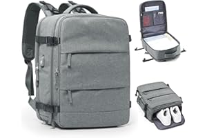 HPLQQ Mochila Viaje Cabina Avion 40x20x25 para Ryanair Mochilas para Mujer Bolsa de Cabina 45X36X20 Equipaje de Mano Cabina Avion Mochila de Senderismo Mochila Impermeable Cabina Mochila