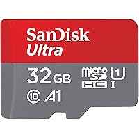 SanDisk Ultra 32 GB microSDHC Memory Card + SD Adapter with A1 App Performance Up to 120…