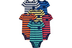 Simple Joys by Carter's Baby Boys Short Sleeve Bodysuit Bodysuit (Pack of 6)