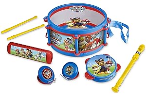 HTI Paw Patrol Pack Away Drum Instruments de Musique pour Enfants, 1383754, Bleu
