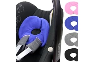 ‎BAMBINIWELT24 BAMBINIWELT Kopfkissen, KOPFPOLSTER für Maxi Cosi Pebble/Pebble Plus, Fleece (blau) XX
