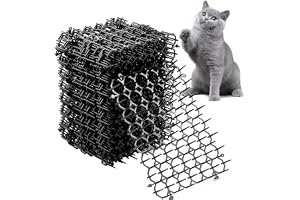 12 bitar av kattskräck för trädgård, torngaller mot katter | 20,5 x 15 cm kattförsvarsmattor, torn rutnät Cat Defense Matte m