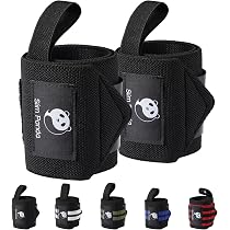 Bandes Poignet Musculation Slim Panda - 45cm - Pour Crossfit, Fitness - Hommes Et Femmes