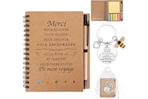 Zidoley Idee Cadeau Maitresse D'école, Merci Maitresse Cadeaux Original, Cadeau Fin D'Année Carnet De Note, Utile Porte Clef Cadeau Professeur Retraite, Cadeau Maitresse Noel