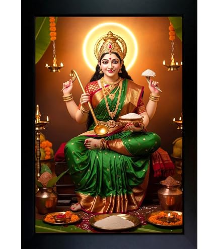 koshtak Lord Shiva & Maa Annapurna Religious Frame Price in India - Buy