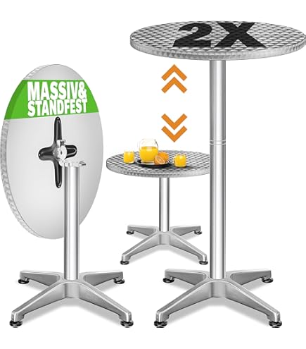 Pesonlook 3er-Set Stretch Stehtisch Husse für Bistrotisch 60-65 cm