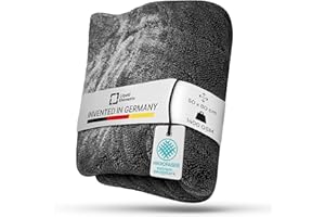 ‎LIQUID ELEMENTS Liquid Elements – Auto Trockentuch Premium Black Hole XL 1400 GSM 50 x 80 cm – Mikrofasertuch zur Autopflege – extrem saugstark, fusselfrei & oberflächenschonend
