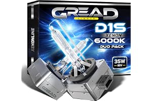 Gread Lights xenonbrännare D1S 6000k 35W, 100% passform och lång livslängd, 2 stycken