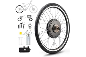 Viribus Ebike Kit de Conversion pour Vélo Électrique 26"/28" Moteur 36V 500W / 48V 1000W / 48V 1500W Roue Électrique Avant/Arrière pour Vélos Moyeu de Roue de Conversion