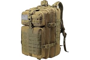 Delgeo Mochila Tactica 45L Militar, Gran Capacidad Mochila Crossfit, Plegable Impermeable Mochila Para Montañismo,Senderismo,Camping y Viajes