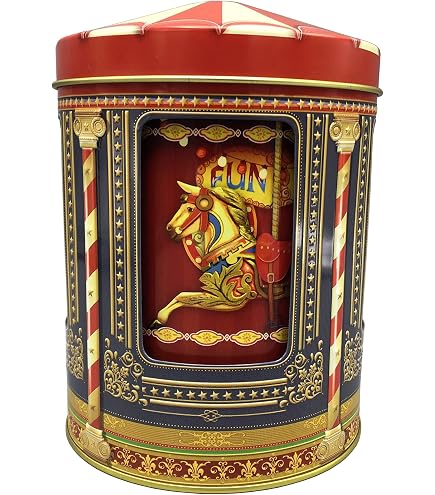 MediMuc Santa - Contenitore per biscotti, in latta con adesivi colorati di diversi viaggi e paesi, per alimenti, capacità 2 l, dimensioni: 20,7 x 16,0 x 6,2 cm