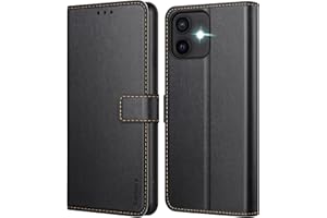 Ganbary Handyhülle für iPhone 12/12 Pro Hülle, Premium Leder Klapphülle [Kartenschlitzen] [Magnetverschluss] [Standfunktion] kompatibel mit iPhone 12/12 Pro Schutzhülle, Schwarz