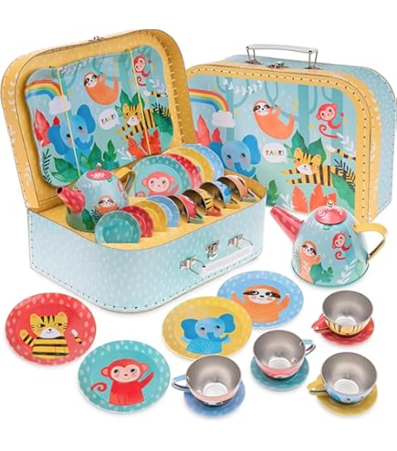 Wader 22111 Kinder Teeservice - 24-teiliges Kaffee & Tee Set Für Kleine Gastgeber Ab 1 Jahr