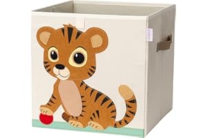 KNECKES Premium Aufbewahrungsbox Kallax Kinder - 8 Motive (33x33x33cm) | Größe passend als Kallax Boxen Kinderzimmer | Spielzeug-Kiste zusammenfaltbar, stabiler Boden, langlebig