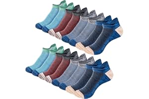 Eono Męskie Skarpety do Kostek, 8 Par Skarpet Sportowych o Niskim Kroju dla Mężczyzn i Kobiet, Oddychające Bawełniane Skarpety do Uprawiania Sportu, Biegania, Chodzenia, Pracy, na co Dzień, Szkoły