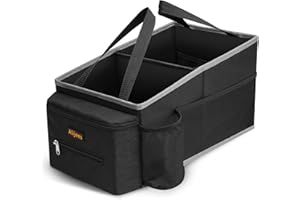 Alijees Auto Organizer - Faltbare Aufbewahrungsboxen für die Rückbank oder den Kofferraum. Aufbewahrungsbox zum Verstauen von Windeln Spielzeug etc. neben dem Kindersitz