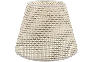 ibasenice 1 Pc Abat-Jour en Rotin E27 Abat-Jour Pendentif Tissé Pendentif Lampe Cage Main Abat- Jour Abat-Jour en Tissu Tonneau Abat-Jour Tissé Le Nid D'oiseau Le Fer Accessoires De Lampe