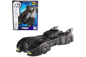 4D BUILD - Puzzle 3D DC Comics - Maquette Batman 202 Pièces - Batmobile Batman de la Saga - Puzzle Adulte - Jeu de Construction à Collectionner - Jouet adulte - Jeu Enfant 12 ans et +