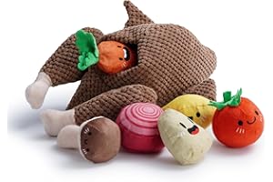 Nocciola Juguetes chirriantes para Perros, Juguetes para Perros pequeños para masticadores agresivos para aburrimiento, Juguetes masticables para Mascotas para Cachorros medianos y pequeños, Mantiene