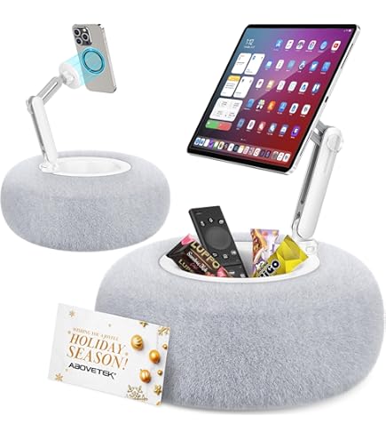 AboveTEK Support Pour IPad/Tablette à Bras Long, Support Pivotant à 360 ° Et Pinces De Support