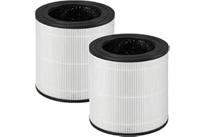 DAODEFUL FY0611 Ersatzfilter für Philips 600 Serie AC0650/10 AC0651/10 Luftreiniger, 3-in-1, H13 True Hepa mit Hocheffizienter Aktivkohle und Vorfilter - Ersatz Luftfilter FY0611/30 (2 Stück)