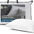 The Fine Bedding Company - Boutique Silk Pillow - Luxury Hotel Bedding - Medium/Firm Support - Machine Washable