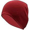 Gajraj Unisex Cotton Skull/Helmet Cap (Red, Free Size)