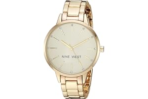 Nine West Women's Crystal Accented Bracelet Watch