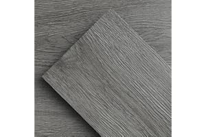ATOPOSE GREEN SURFACE SOLUTIONS ATOPOSE Vinyl Flooring Plank Wood Grain | Peel and Stick Flooring Tiles 36-Pack 5.02 m² | Dark Grey | Waterproof and Self-Adhesive DIY Installation for Living Room Bathroom Kitchen Bedroom