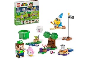LEGO Super Mario Adventures with Interactive Luigi Toy, Nintendo Gift for 6 Plus Year Old Boys, Girls and Gamers, Garden Playset for Kids, with Pink Baby Yoshi Figure, 71440