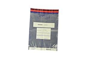 ‎LITFAX GMBH 100 x Sicherheitstaschen: 295 x 395 + 30 mm Bon, Druck: " von, an, Datum, Betrag, Verpackt, Unterschrift "