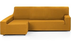 Martina Home Tunez Funda Chaise Longue Brazo Izquierdo Mostaza (Visto de Frente)