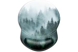 ITNRSIIET Podkładka pod mysz, ergonomiczna podkładka pod mysz z żelową podkładką na nadgarstek, podkładka pod mysz do gier z lycry, antypoślizgowy spód z poliuretanu, do komputera, laptopa, domu,