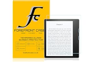 FOREFRONT CASES Tempered Glass Screen Protector for Kindle Oasis 2019 Guard Film Cover [1 PACK] | Shock, Fingerprint & 9H Scratch Resistant | Crystal Clear HD Clarity Ultra-Thin 0.3mm & High-Response
