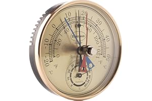 Brannan Max Min Thermometer and Hygrometer - Ideal Greenhouse Thermometer and Humidity Meter To Monitor Maximum and Minimum Temperatures and Humidity Easily Wall Mounted