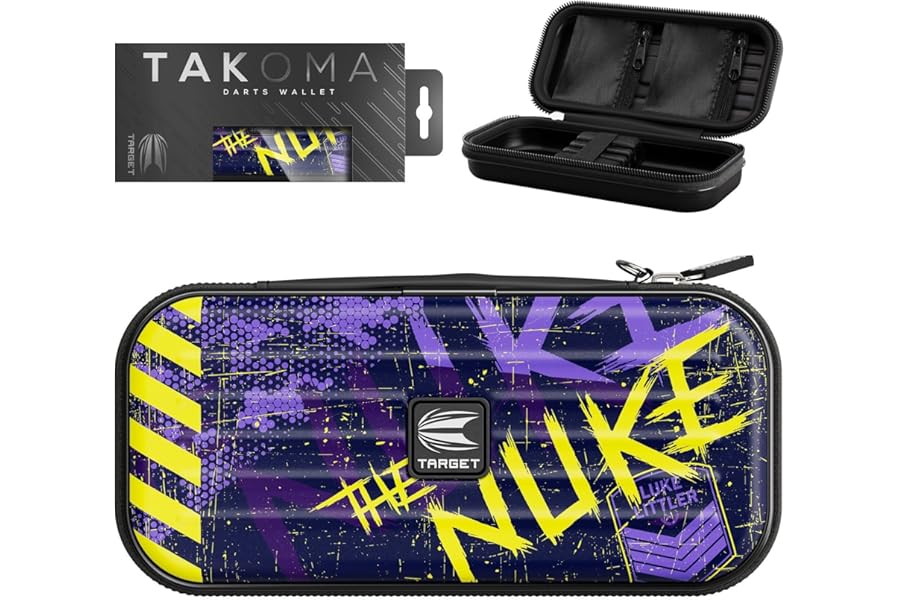 Target Darts Luke Littler Takoma Wallet – Luke Littler Darts Case, Darts Holder, Dart Wallet, Darts Set Storage Cases, “The Nuke” Dart Case