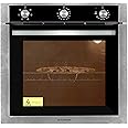 Faber 80L Built-in Oven with Rotisserie|6 Cooking Functions(Light, Grill, Conventional, Convection with Fan),Top Heat, Fan-Assisted Grill |A+ Energy Rating|3-Layer Cool Touch Glass Door | FBIO 80L 6F
