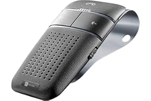 Cellularline - Easy Drive - Vivavoce Bluetooth per Auto con Funzione Dualphone - Talk Time 20h - Recharging Time 2h - Riproduci Suono e Indicazioni GPS dal Tuo Smartphone - Nero