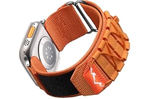 Upeak Nylon Pasek Kompatybilny z Apple Watch Ultra 49mm 44mm 42mm 45mm Wymienne bransoletki z Velcro Man dla iwatch Series 8 7 6 5 4 3 2 1 SE