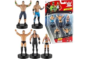P.M.I. WWE Superstar Stampers, Set of 5 - Self-Inking WWE Superstars for Crafts, Party Decor, Cake Toppers Gifts - Jeff Hardy, Kofi Kingston, John Cena, Finn Balor and More by PMI, 2.3-2.5 in. Tall.