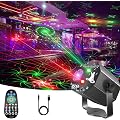 Boule Disco LED avec 72 Motifs de Projection,Jeux de Lumière pour soiree RVB Multicolore,Projecteur de Soirée avec Télécommande et Commande Vocale,Effet Stroboscope pour Anniversaire,Mariage,Noël,Bar
