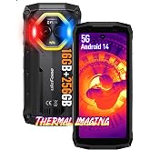 Ulefone Armor Mini 20T Pro Mobile 5G, 50MP Thermal Camera, 4.7'' HD+ Small Screen, Android 14, Off-Road Mobile 6200mAh Wirele