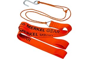 K&S WILDKAMERAS Correa de arrastre para pesca de caza de hasta 400 kg, acero inoxidable