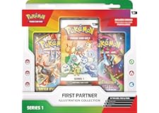 Pokémon TCG: First Partner Illustration Collection—Series 1 (3 Promo Cards, 2 Booster Packs & 1 Sticker Sheet)