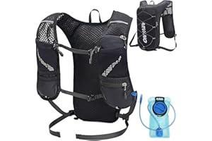 Arvano Chaleco de Hidratación para Trail Running Mochila Correr con Bolsa de Agua de 1.5L, Ligera y Transpirable 5L Mochila de hidratación para Maratón Ciclismo