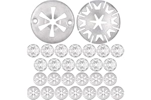 FAVSON 40 Stück Metall Klemmscheiben Hitzeschutzblech, 30mm Star lock Befestigung Hitzeblech Sicherungsscheiben zur Befestigung von Clips Hitzeschildern unter der Haube für Verschiedene Autosos