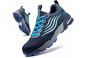 CYKYGGO Chaussures de Sécurité Hommes Femme Chaussures de Travail Légère Confortable Basket Securite Embout Protection Acier Cuisine